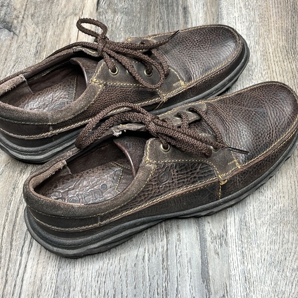 Born Mens Brown Lace Up Leather Shoes, size 8, EU size 41 - Picture 5 of 9